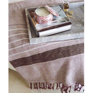 NWT Hammam FOUTA Throw Blanket Linen & Bamboo Scents & Feel